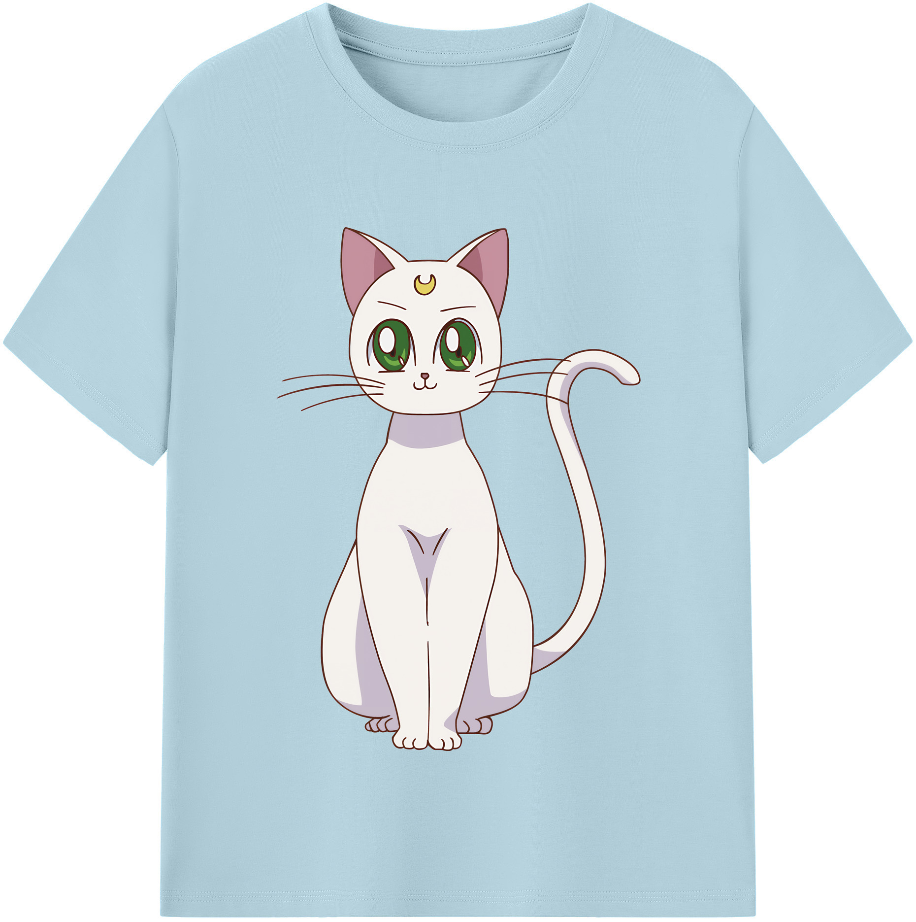 （画像用） 美少女戦士セーラームーン Sailor Moon 綿100％半袖Tシャツ（フロントプリント）